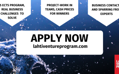 Lahti Venture Program vol. 5 – ilmoittautuminen auki